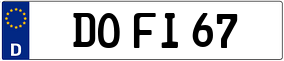 Trailer License Plate